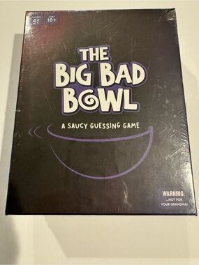 The Big Bad Bowl - A Saucy Guessing Game NEW/Sealed packaging